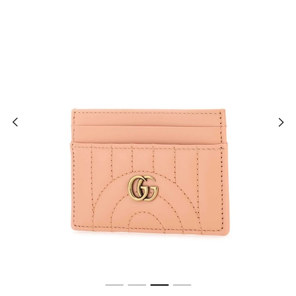 Gucci - GG Logo Plaque Padded Cardholder in Orange - Picture 3 of 10